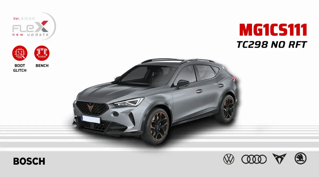Flex 8.13.0.0 update banner for VAG Bosch MG1CS111 TC298
