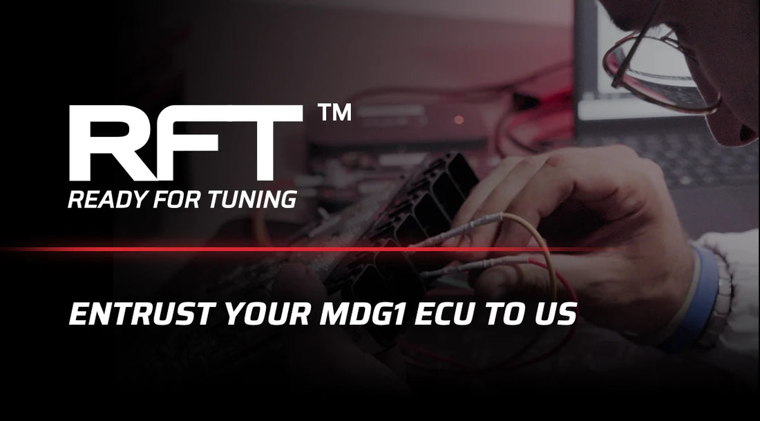Magic Motorsport Ready For Tuning RFT service banner for MDG1 ECUs