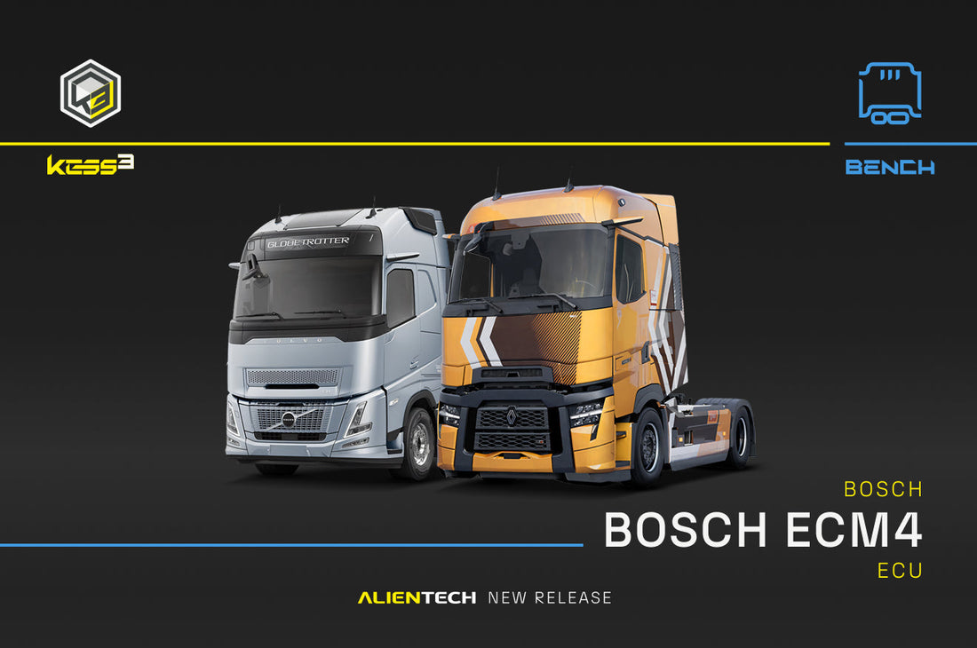 Heavy-duty truck cover image for KESS3 Bosch ECM4 bench support