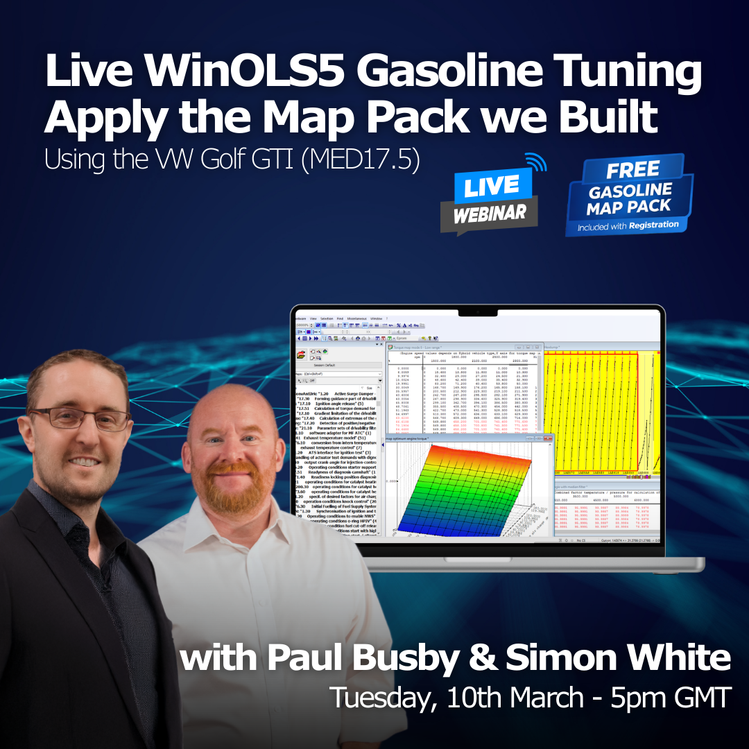 Live WinOLS5 Gasoline Tuning Apply the Map Pack we Built - Using the VW Gold GTI (MED17.5) with Paul Busby & Simon White – Viezu USA