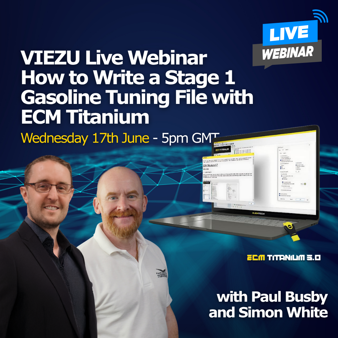 Image showing Paul Busby and SImon White of Viezu for the live webinar on ECM Titanium Gasoline tuning – Viezu USA
