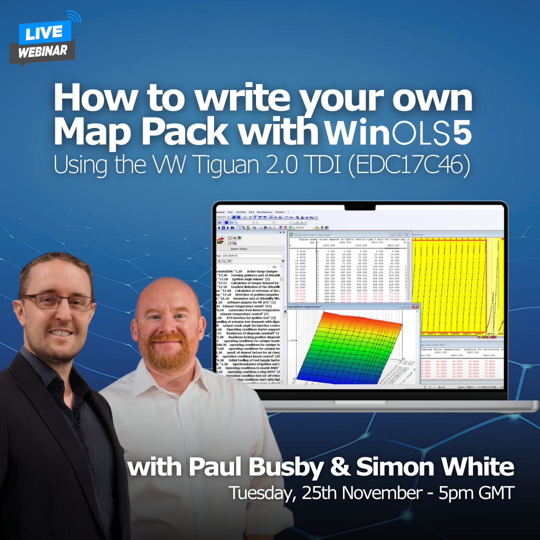 Build a Diesel Map Pack in EVC WinOLS: VW Tiguan 2.0 TDI EDC17C46 Webinar – Viezu USA