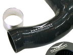 Black silicone intake hose with aluminium joiner for Jaguar F-Type