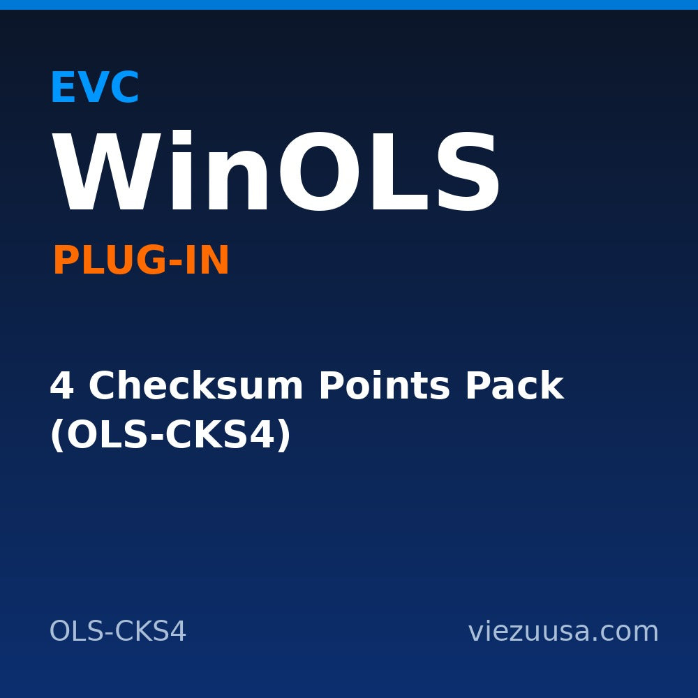4 Checksum Points Pack (OLS-CKS4) – EVC WinOLS plug-in OLS-CKS4