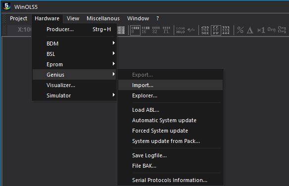 WinOLS OLS1003 NewGenius Connector Plugin