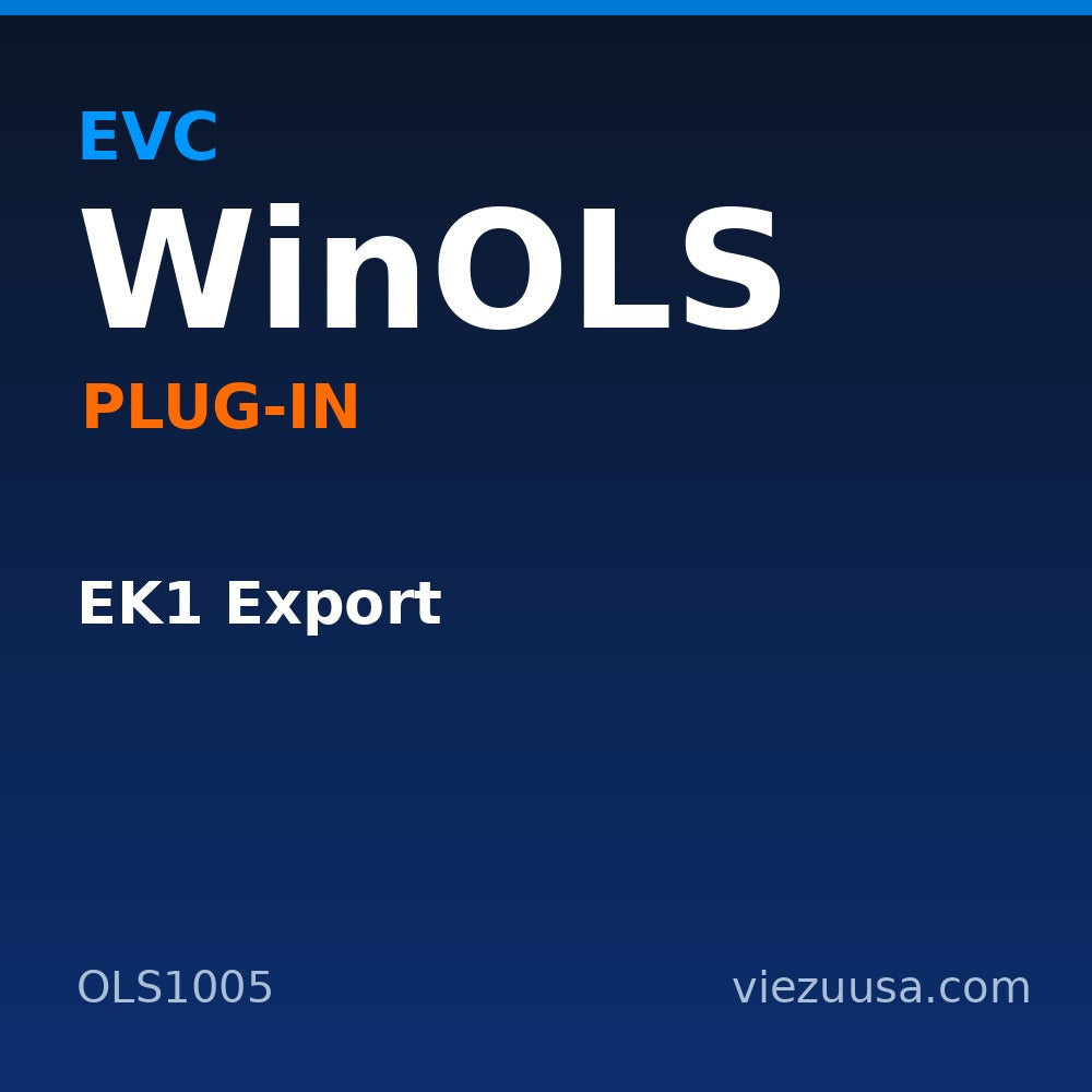 EK1 Export – EVC WinOLS plug-in OLS1005
