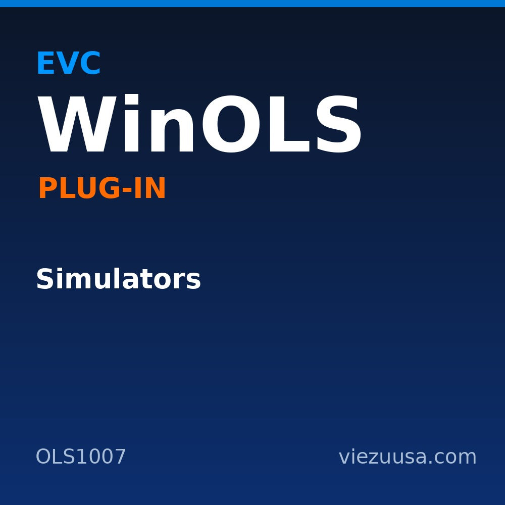 Simulators – EVC WinOLS plug-in OLS1007