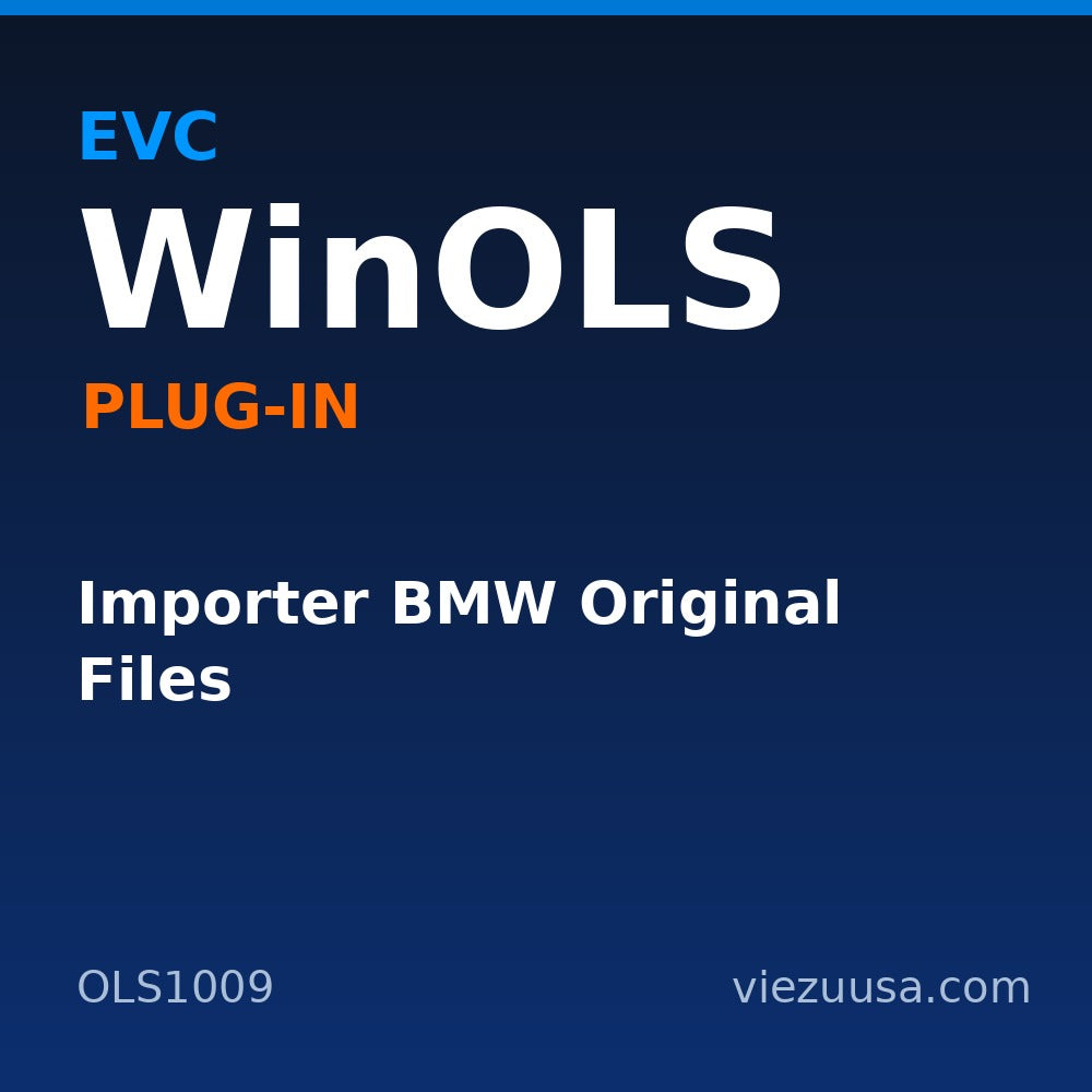 Importer BMW Original Files – EVC WinOLS plug-in OLS1009