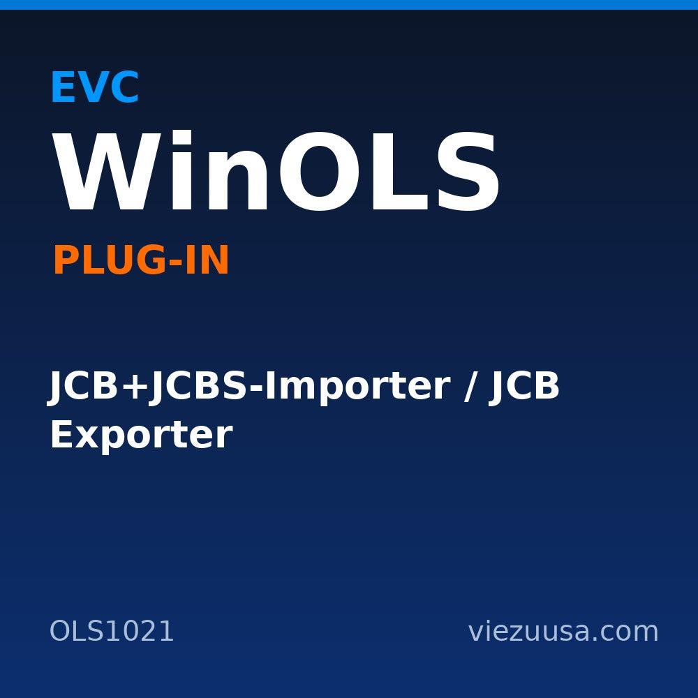 JCB+JCBS-Importer / JCB Exporter – EVC WinOLS plug-in OLS1021