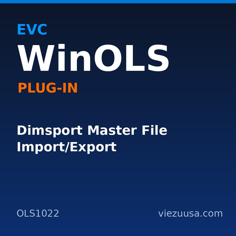 Dimsport Master File Import/Export – EVC WinOLS plug-in OLS1022