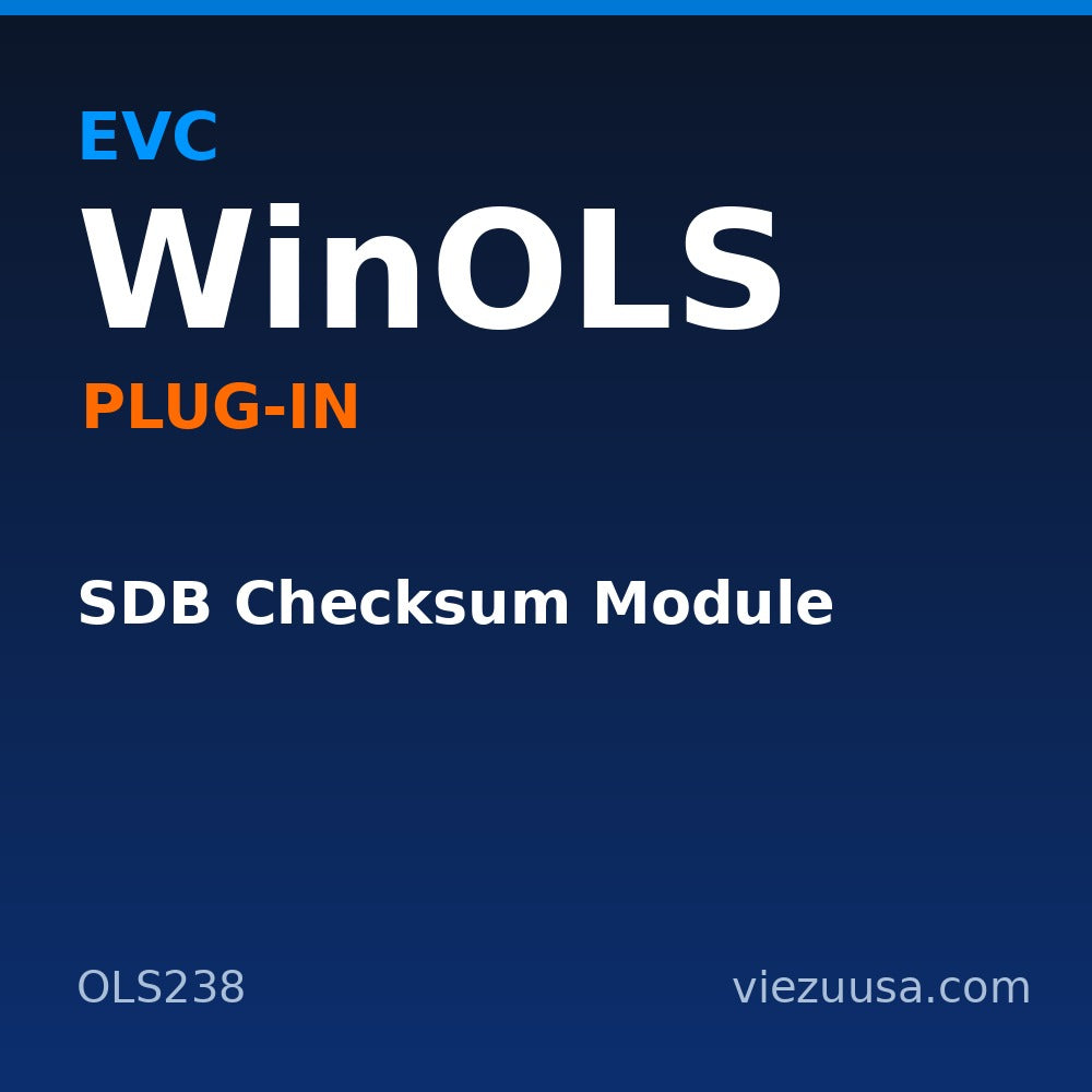 SDB Checksum Module – EVC WinOLS plug-in OLS238