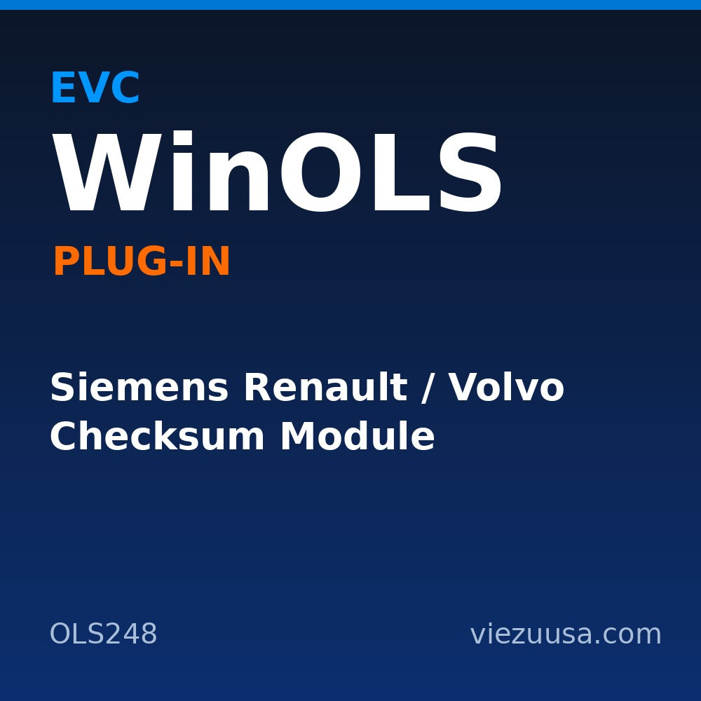 Siemens Renault / Volvo Checksum Module – EVC WinOLS plug-in OLS248