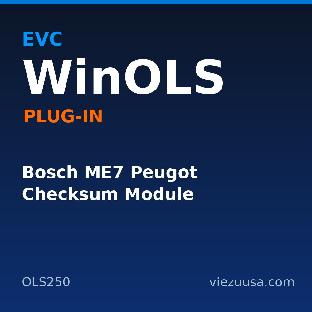 Bosch ME7 Peugot Checksum Module – EVC WinOLS plug-in OLS250