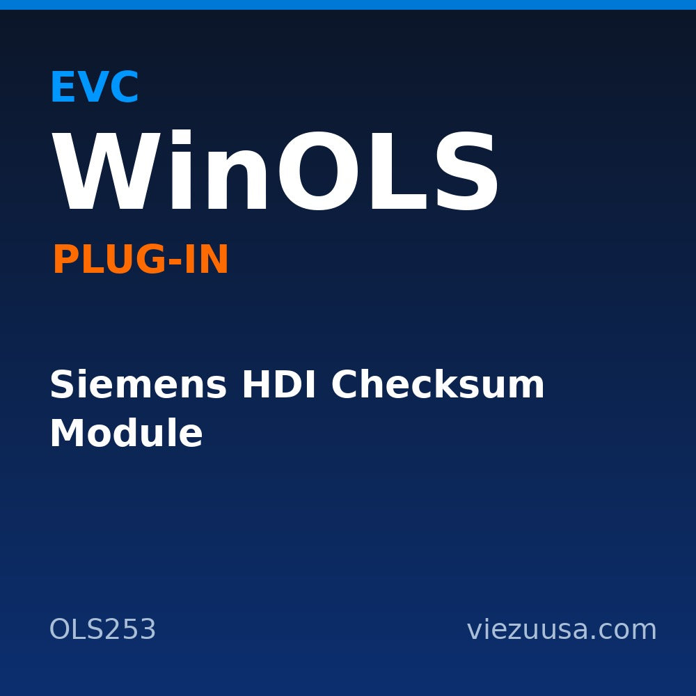 Siemens HDI Checksum Module – EVC WinOLS plug-in OLS253