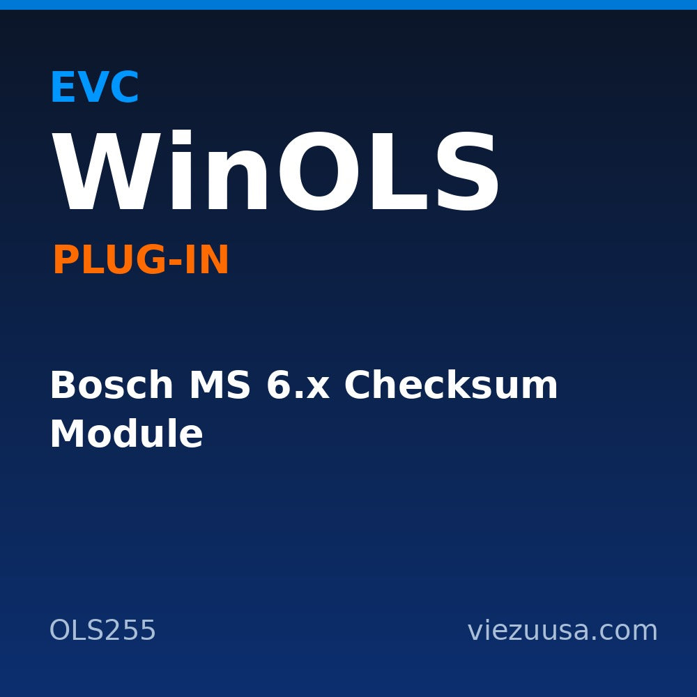 Bosch MS 6.x Checksum Module – EVC WinOLS plug-in OLS255