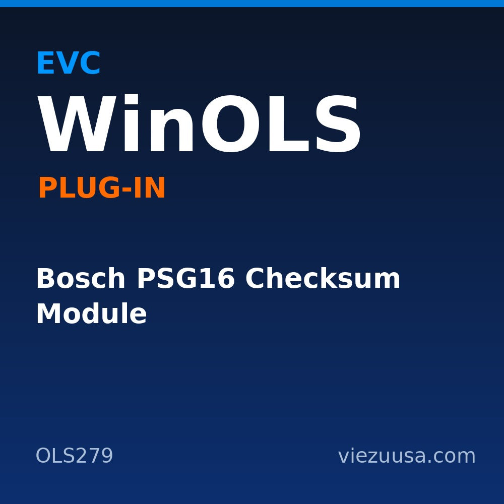 Bosch PSG16 Checksum Module – EVC WinOLS plug-in OLS279
