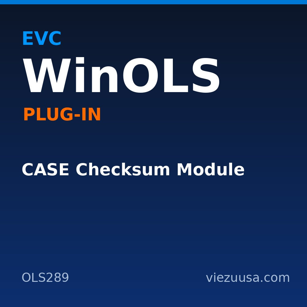 CASE Checksum Module – EVC WinOLS plug-in OLS289