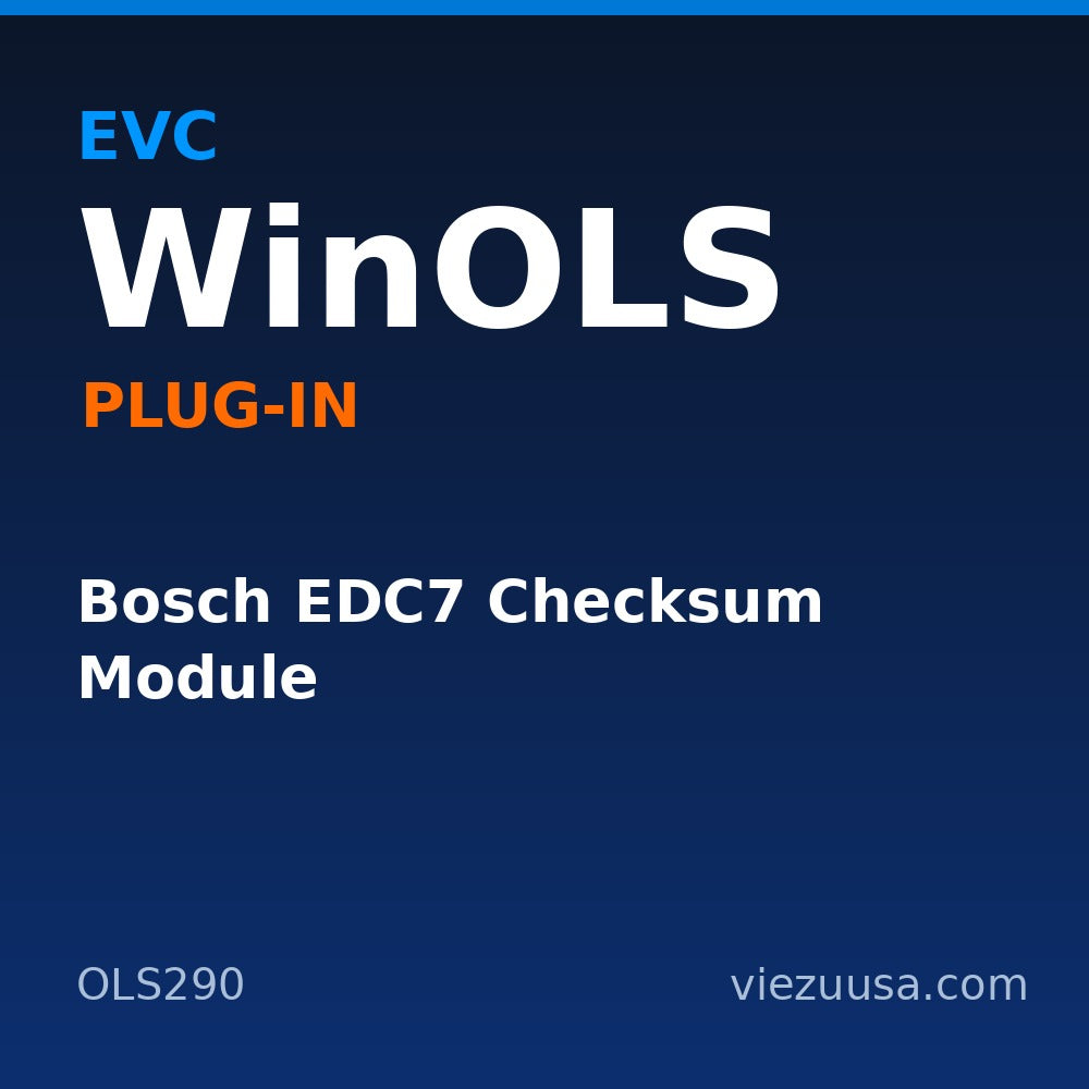 Bosch EDC7 Checksum Module – EVC WinOLS plug-in OLS290