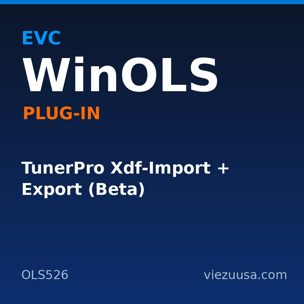 TunerPro Xdf-Import + Export (Beta) – EVC WinOLS plug-in OLS526