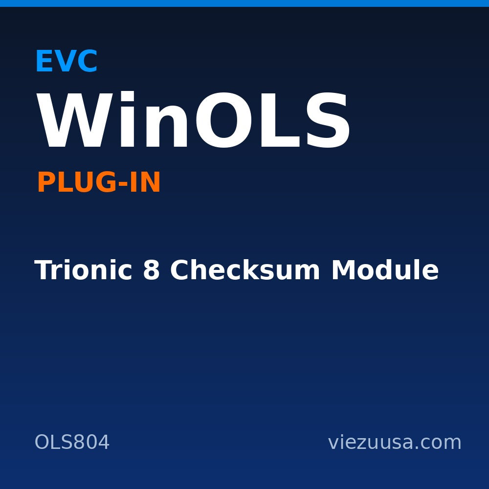 Trionic 8 Checksum Module – EVC WinOLS plug-in OLS804
