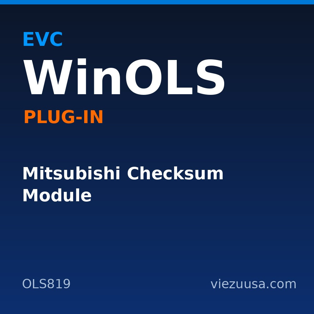 Mitsubishi Checksum Module – EVC WinOLS plug-in OLS819