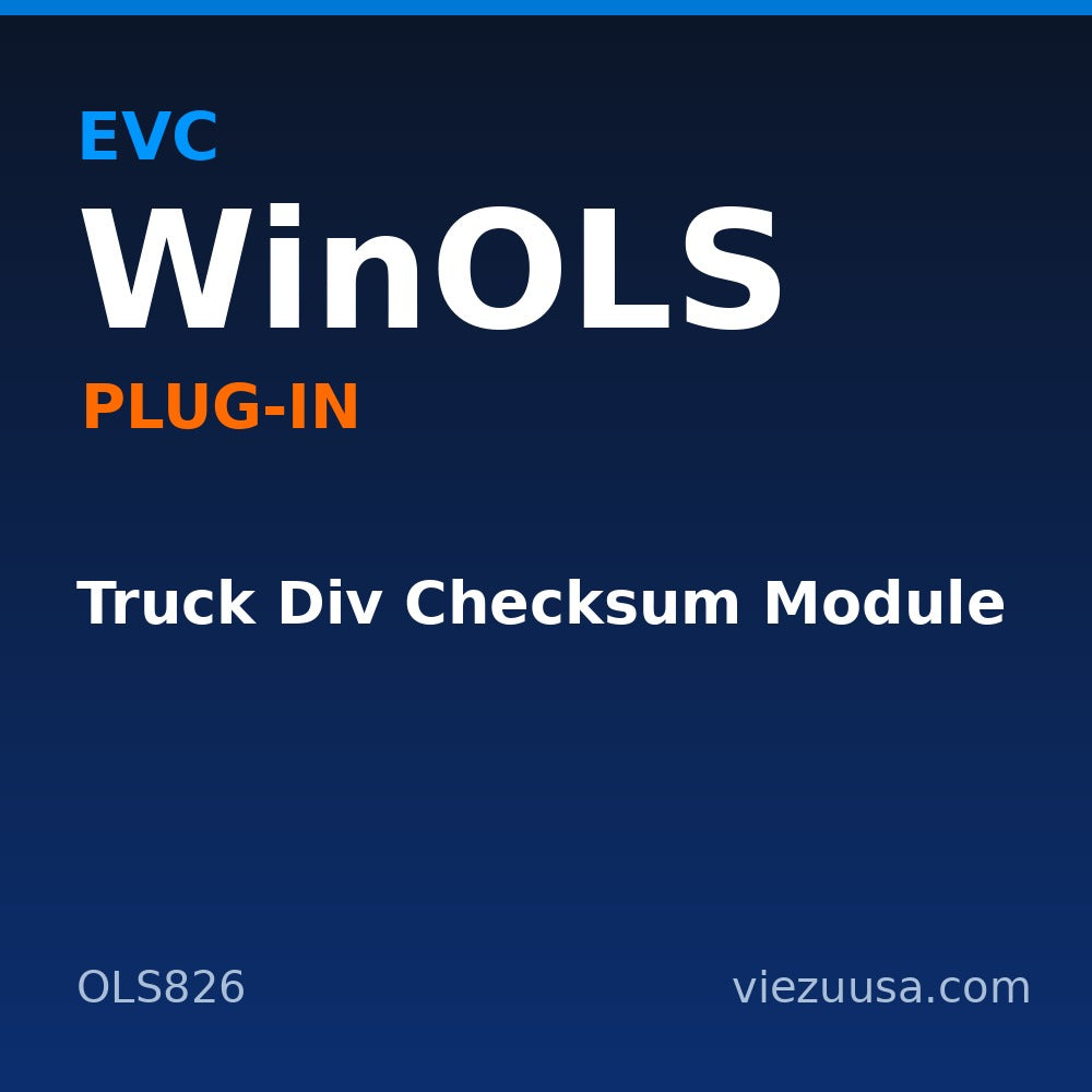 Truck Div Checksum Module – EVC WinOLS plug-in OLS826