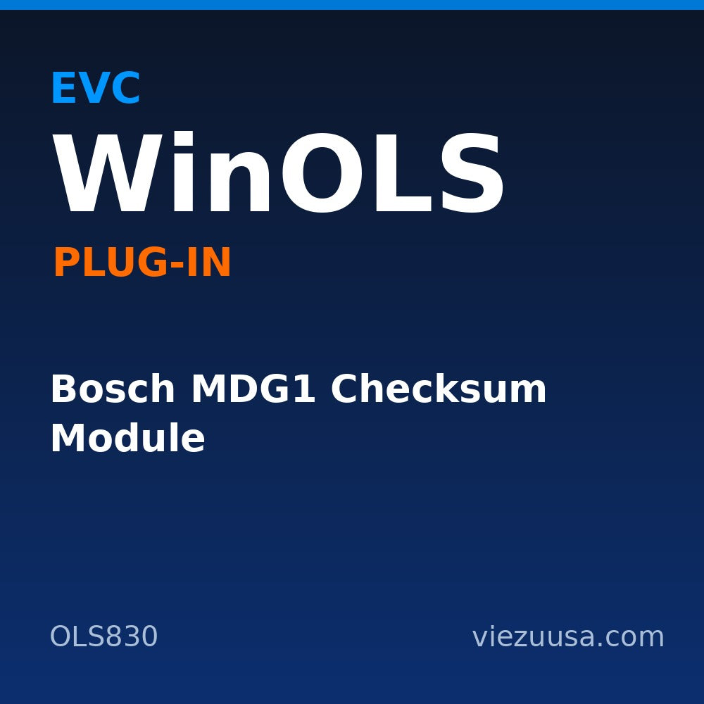 Bosch MDG1 Checksum Module – EVC WinOLS plug-in OLS830