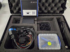 Back label of bFlash interface module in carrying case with cables and accessories